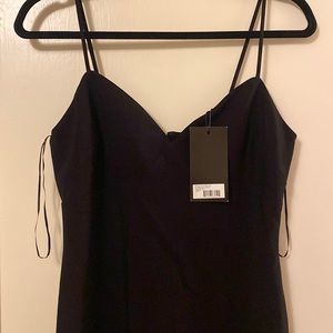 LIKELY CHRISTIANA Mermaid Hem Crepe Gown size 6 black NWT